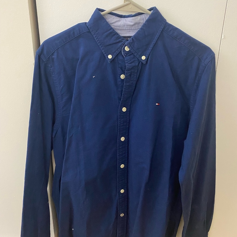 Men’s Navy Tommy Hilfiger Oxford shirt, Size Small